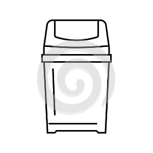bin waste sorting line icon vector illustration