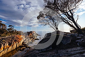 Binalong Bay Beach in Tasmania Australia