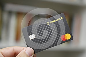Binance Mastercard logo credit card
