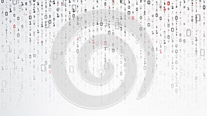 Binary Background. Data And Technology, Decryption And Encryption. Computer Background Numbers 1,0. Vector Illustration