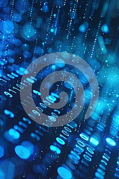 Abstract Digital Data Stream Background