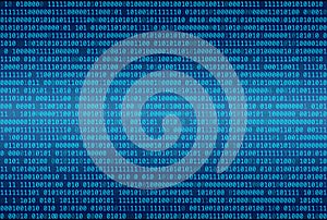 Binary code abstract background, Digital