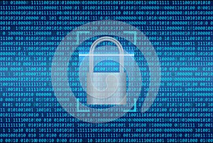 Binary code abstract background, Digital communication code