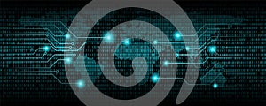 Binary code abstract background, Digital communication code