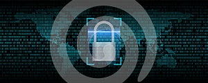 Binary code abstract background, Digital communication code