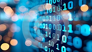 Binary Code Abstract Background