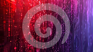 Binary code abstract background, Generative AI illustrations