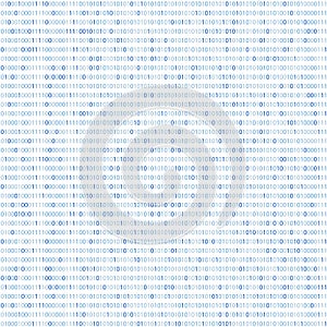 Binary Code, Algorithm binary, data code, encryption and encoding, row matrix, vector illustration.