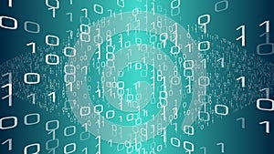 Binary code algorithm, machine learning digital data transfer