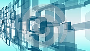 Binary code algorithm, vector abstract art design