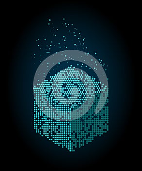 Binary code algorithms. Vector technology background.