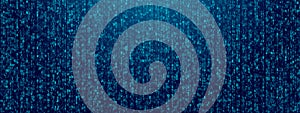 Binary code background. Binary rain concept.