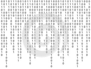 Binary code background. Byte data programmer. Matrix script. Digital stream pattern. Computer cyber source. Hacker