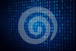 binary code background, computer data binary code background. futuristic technology of artificial intelegence