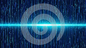 Binary code digital matrix abstract transparent background.