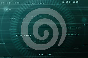 Internet Big data Concept.Binary Code Background, Digital Abstract technology background,