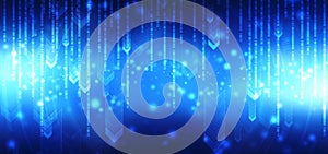 Binary Code Background, Digital Abstract technology background