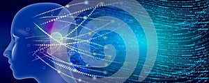 Binary Code Background, Digital Abstract technology background. Java, coding.