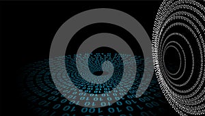 Binary Code Background, Digital Abstract technology background. Java, coding.
