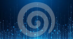 Binary Code Background Digital Abstract Technology Stock Image