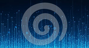 Binary Code Background Digital Abstract Technology Stock Image