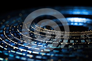 Binary code background. Programming and coding concept. Ai Generative