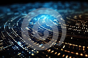 Binary code background. Programming and coding concept. Ai Generative