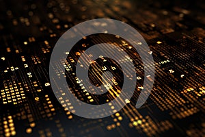 Binary code background. Programming and coding concept. Ai Generative