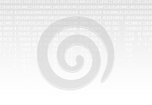 Binary code gray graphics background