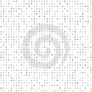 Binary code background. Vector data symbol. Algorithm concept design.