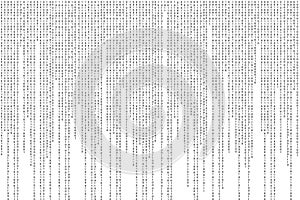 Binary code Binary Computer matrix background. Futuristic steam screen from numbers 0 and 1 tech Hacker concept.