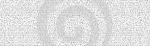 Binary code black and white background with two binary digits, 0 and 1 isolated on a white background. Algorithm Binary Data Code