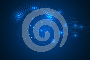 Binary code with circuit lines abstract innovation privacy background.