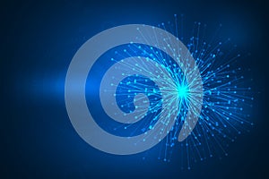 Binary code with circuit lines abstract innovation privacy background.