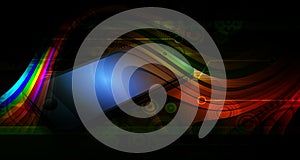 Binary Code and cogs Background with global marketing , Digital Abstract technology background. Java, coding.