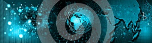 Binary Code computer Background, polygon data security or protection Abstract technology background. Java, coding.