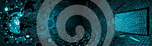 Binary Code computer Background, polygon data security or protection Abstract technology background. Java, coding.