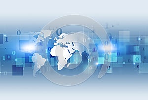 Binary Code Concept Information Background