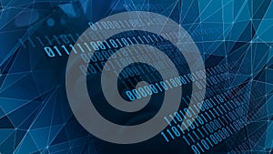 Binary code and connected robotics exploring ethical concerns and unintended consequences in ai background, machine learning