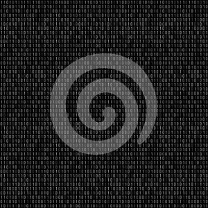 Binary code data seamless pattern