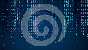 Binary Code Data Stream Background