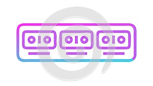 Binary Code Data Stream, Digital Information and Cybernetics vector design Generative AI