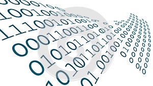 Binary Code Data Stream Flowing Abstract Vector Background, vector design Generative AI