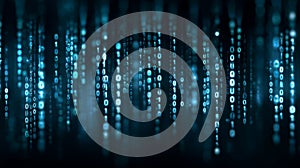 Binary code digital abstract blue technology matrix background data futuristic binary code digital abstract blue technology