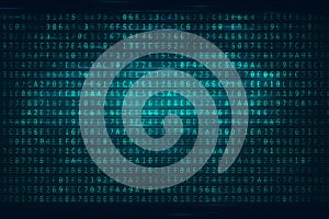 Binary Code Digital Art Background, ideal for tech, cybersecurity, programming themes.
