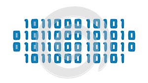 Binary Code Digital Data, Programming and Technology Pattern, vector design Generative AI