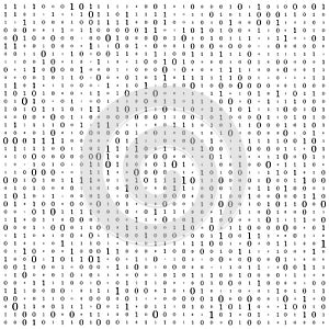 Abstract Matrix Background. Binary Computer Code. Coding. Hacker concept. Vector Background Illustration