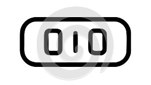Binary Code Display for Digital and Computing, vector design Generative AI