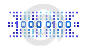 Binary Code Display Vector Design, vector design Generative AI