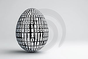 Binary Code Easter Egg Digital Easter data security technology innovation new beginnings